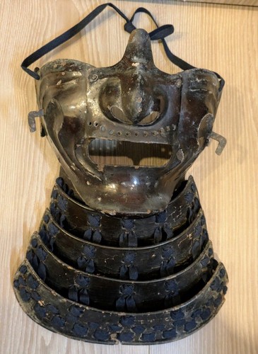 Samurai menpo mask edo - edo, period