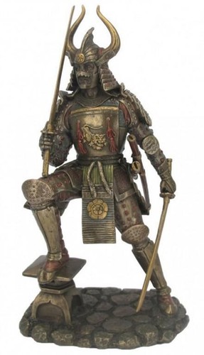 Samurai full armour bronze - samurai,