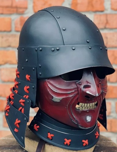 Samurai armor helmet handmade - samurai,
