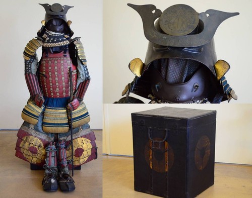 Antique full samurai armor - antique,