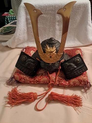 Vintage samurai armor kabuto - vintage,