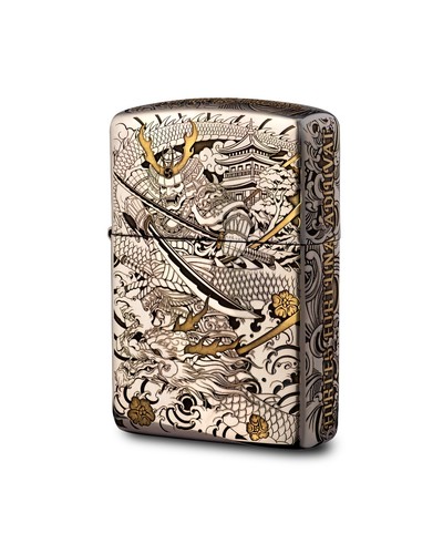 Zippo armor chrome samurai - zippo,