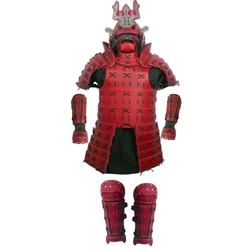 Halloween leather samurai body - halloween,