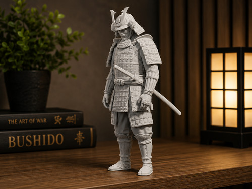 Samurai warrior statue - samurai,