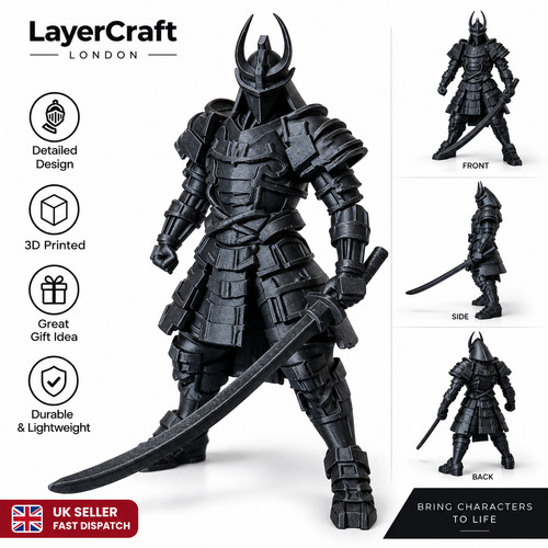 Printed samurai warrior - 3d,