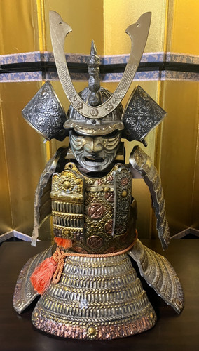 Vintage japanese metal samurai - metal,