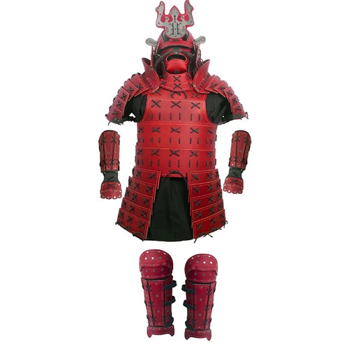 Halloween leather samurai body - halloween,
